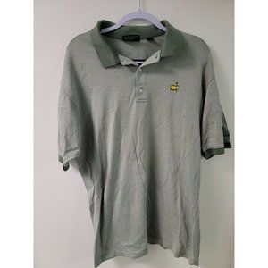 Masters Collection Men’s Green Check 60’s Two-Ply Mercerized Golf Polo Size L